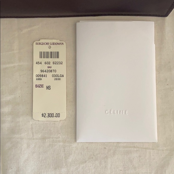 Celine Gourmette Leather Shoulder Handbag - Picture 12 of 13